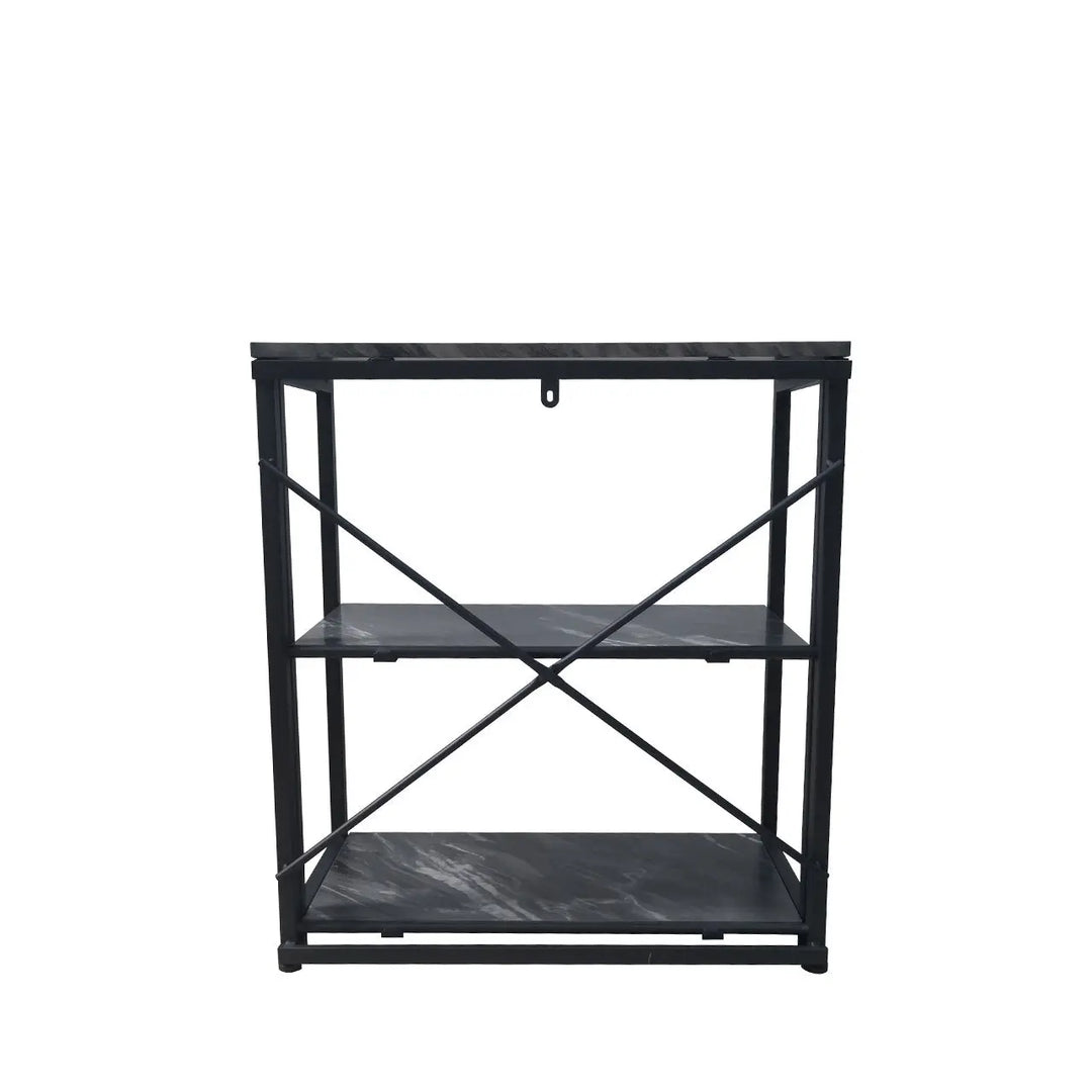 Alora 3 - Tier Black Display Unit - 72cm Tall - LUX - HOM