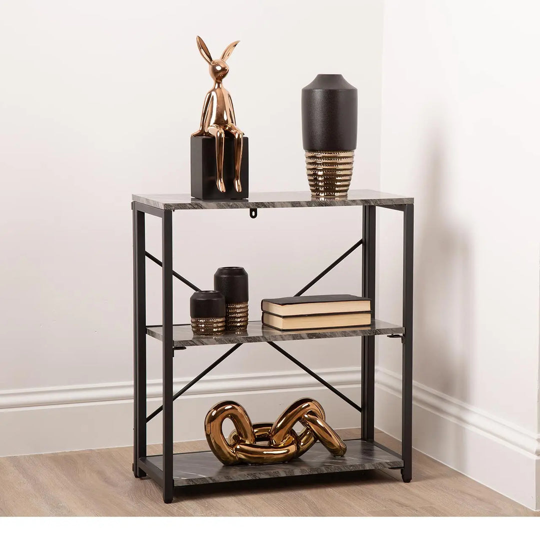 Alora 3 - Tier Black Display Unit - 72cm Tall - LUX - HOM