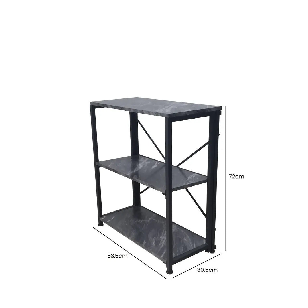 Alora 3 - Tier Black Display Unit - 72cm Tall - LUX - HOM