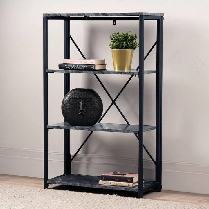 Alora 4 - Tier Black 105cm Display Unit #NJ Home Interiors#