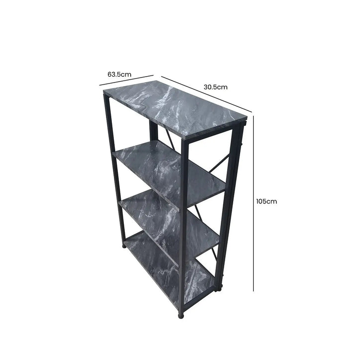 Alora 4 - Tier Black Display Unit - 105cm Tall - LUX - HOM