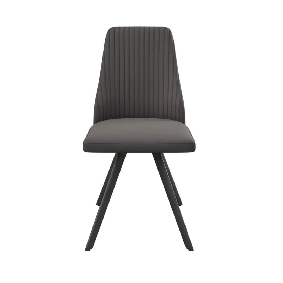 Alvaro Dining Chair in Dark Grey - LUX - HOM