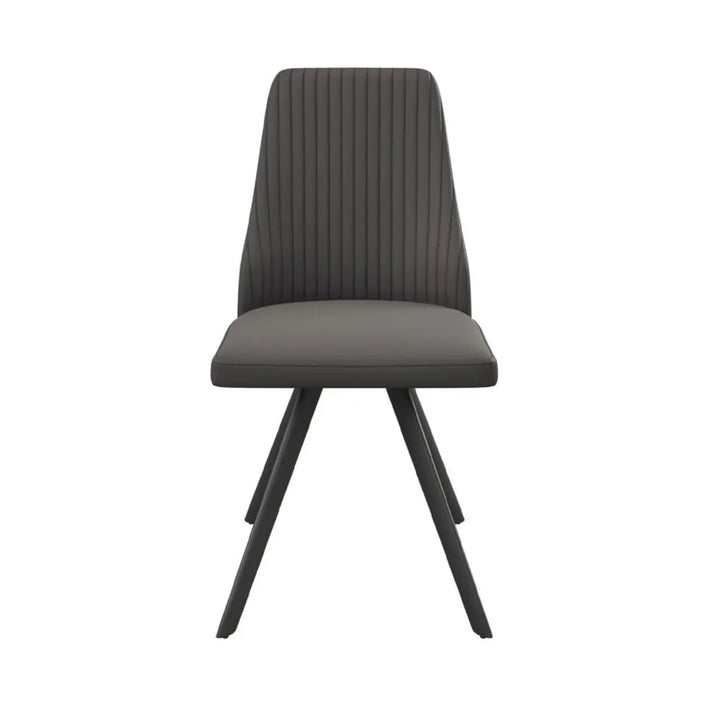 Alvaro Dining Chair in Dark Grey - LUX - HOM