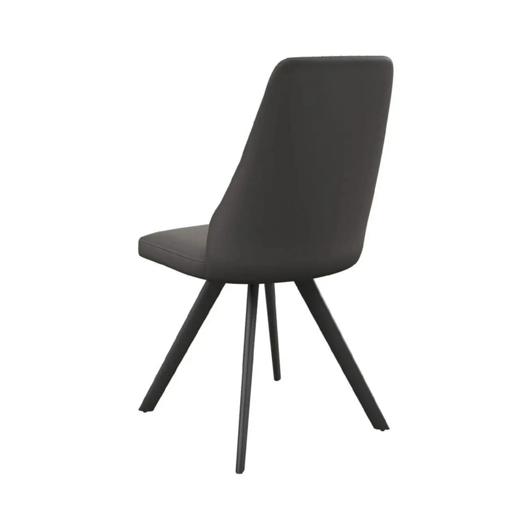 Alvaro Dining Chair in Dark Grey - LUX - HOM