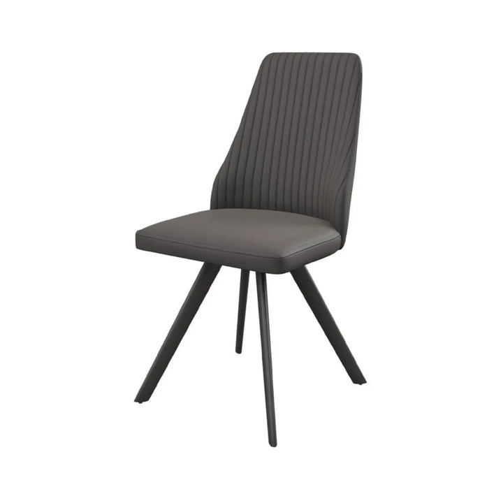 Alvaro Dining Chair in Dark Grey - LUX - HOM
