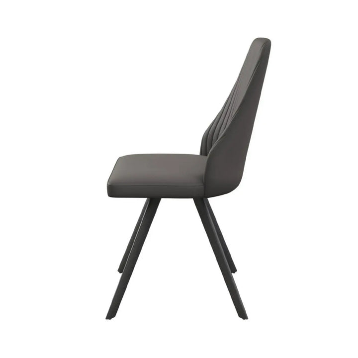 Alvaro Dining Chair in Dark Grey - LUX - HOM