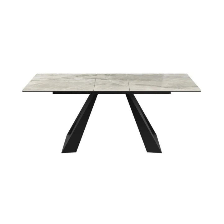 Alvento 160 - 200cm Grey Gloss Ceramic Auto - Rise Extending Dining Table #NJ Home Interiors#