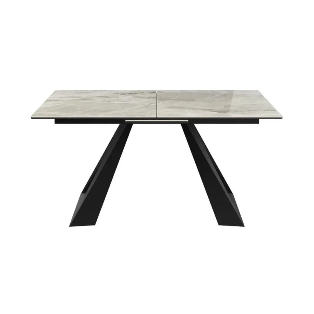 Alvento 160 - 200cm Grey Gloss Ceramic Auto - Rise Extending Dining Table #NJ Home Interiors#
