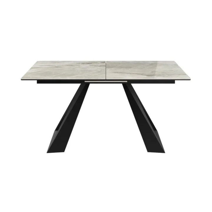Alvento 160 - 200cm Grey Gloss Ceramic Auto - Rise Extending Dining Table #NJ Home Interiors#