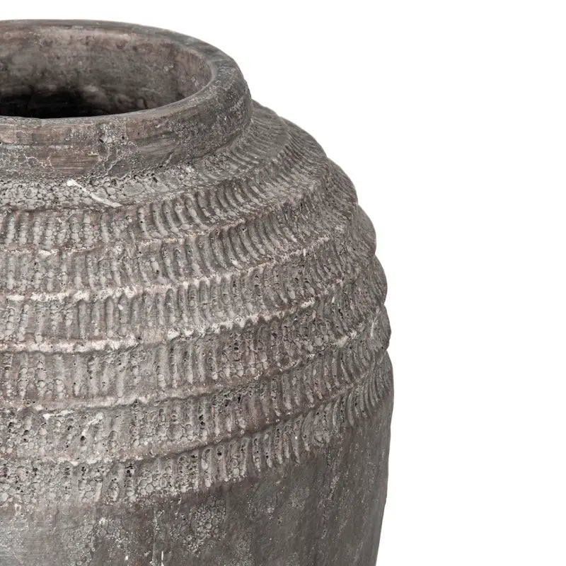 Antique Dark Grey Terracotta Pot #NJ Home Interiors#