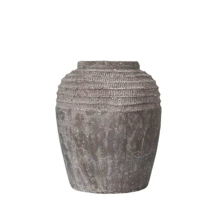 Antique Dark Grey Terracotta Pot #NJ Home Interiors#
