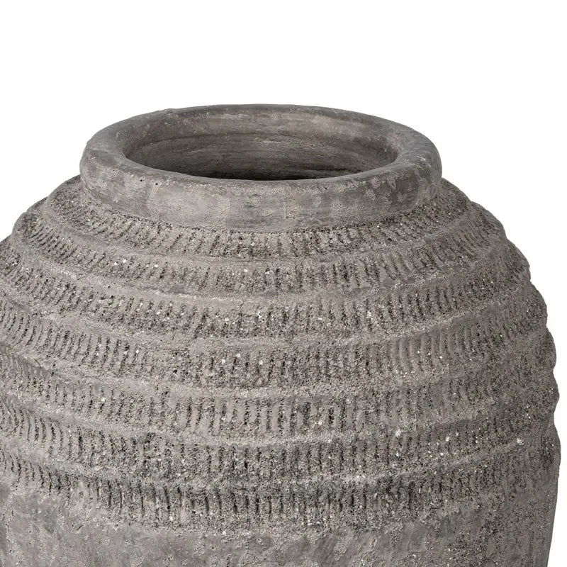 Antique Dark Grey Terracotta Vase #NJ Home Interiors#