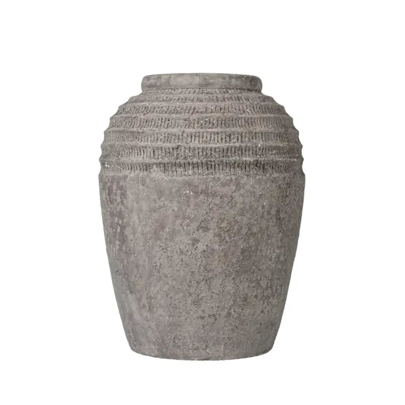 Antique Dark Grey Terracotta Vase #NJ Home Interiors#