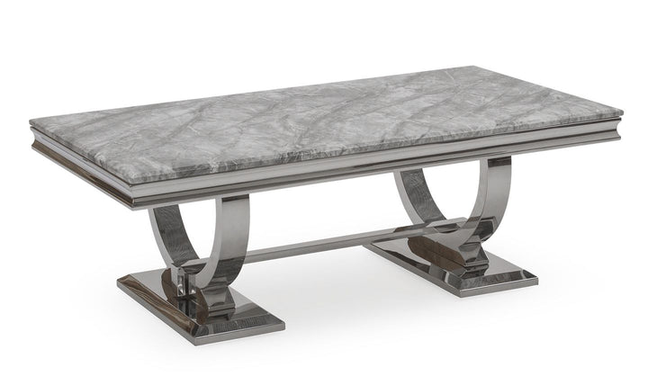 Arianna Marble Coffee Table Grey 120cm