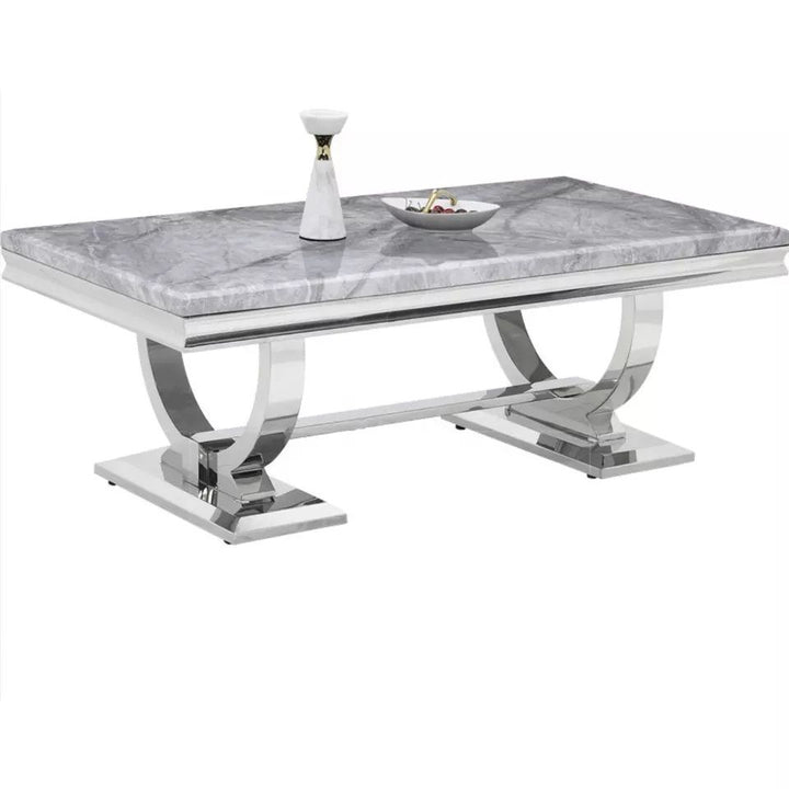 Arianna Marble Coffee Table Grey 120cm