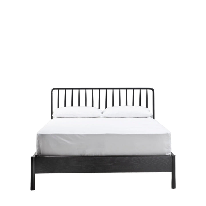 Ashcombe Spindle Double Bed in Black #NJ Home Interiors#