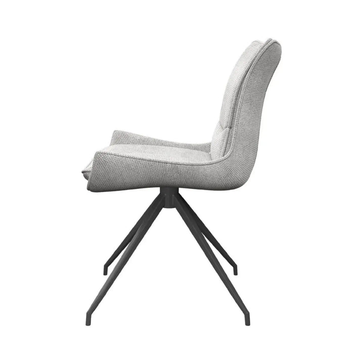Aspen Swivel Dining Chair in Light Grey - LUX - HOM