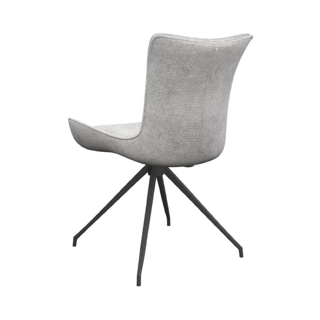 Aspen Swivel Dining Chair in Light Grey - LUX - HOM