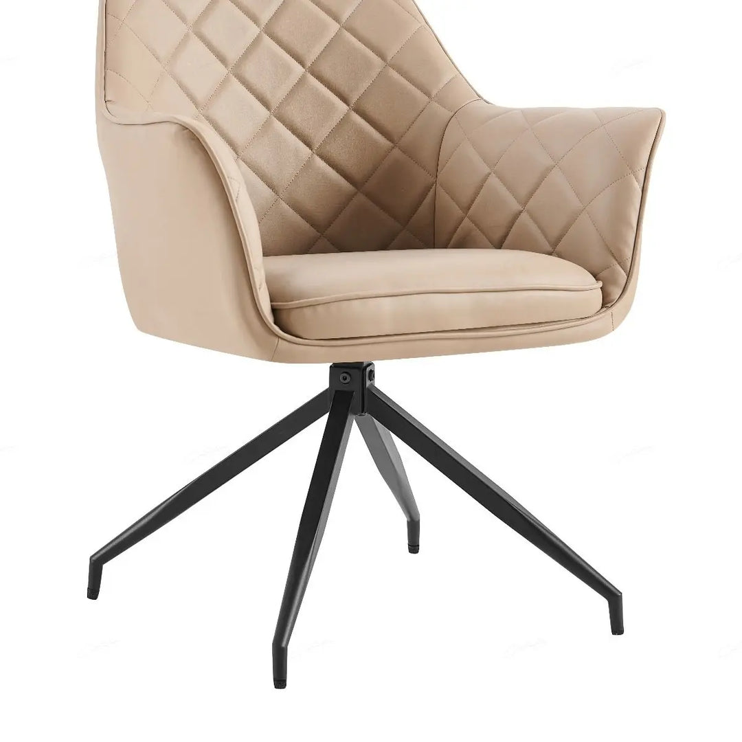 Kavara Chair in Mink PU – Modern Dining Chair with Ergonomic Design Giatalia
