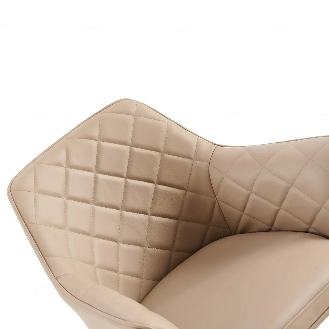 Kavara Chair in Mink PU – Modern Dining Chair with Ergonomic Design Giatalia