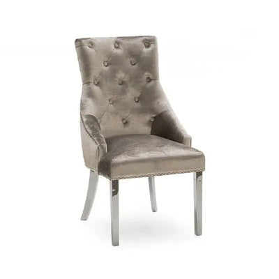 Belvedere Champagne Knockerback Dining Chair (Outlet) VIDA