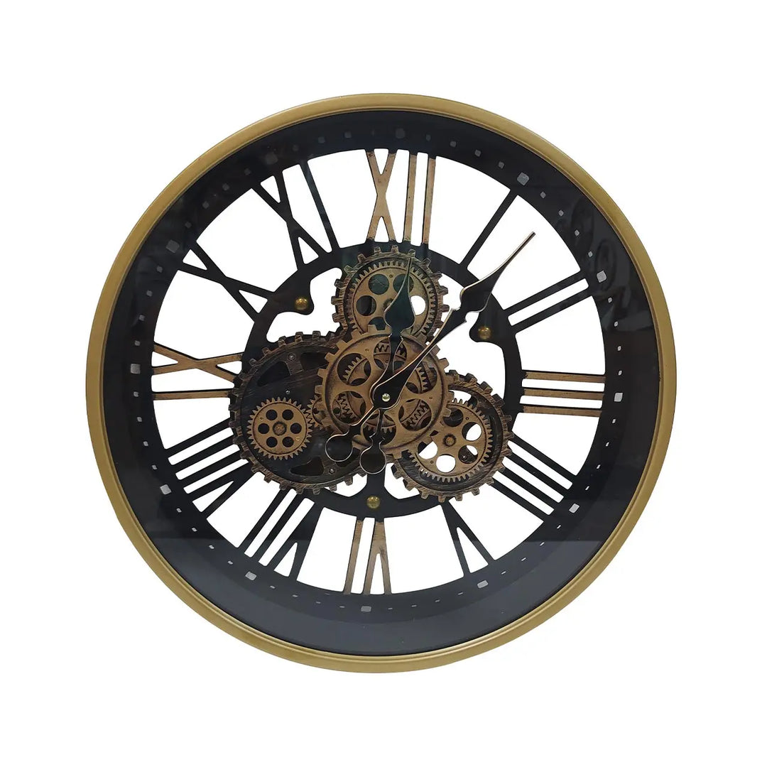 Black Gears 47.5cm Wall Clock #NJ Home Interiors#