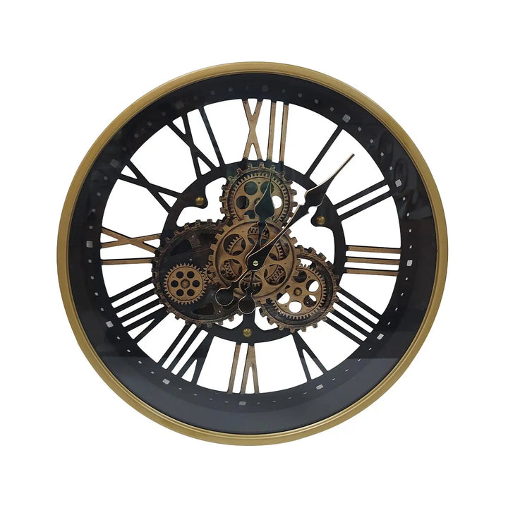 Black Gears 47.5cm Wall Clock #NJ Home Interiors#