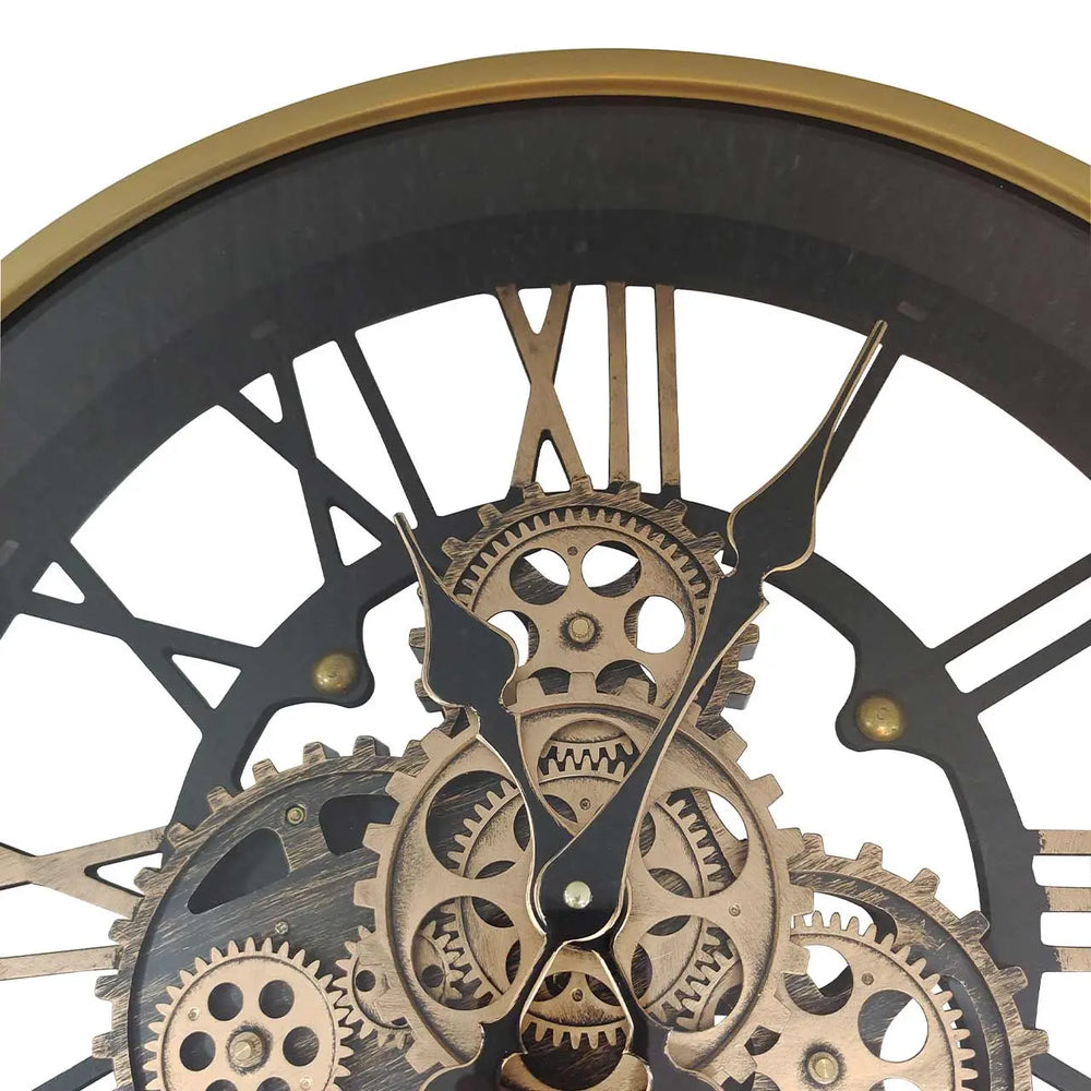 Black Gears 47.5cm Wall Clock #NJ Home Interiors#