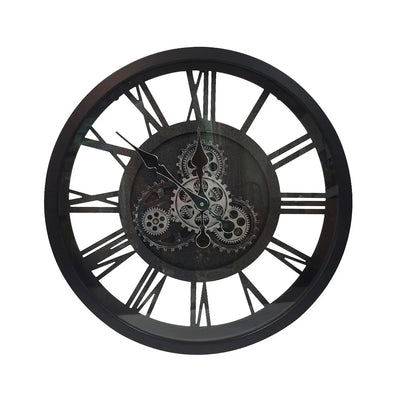 Black Gears 58cm Wall Clock #NJ Home Interiors#