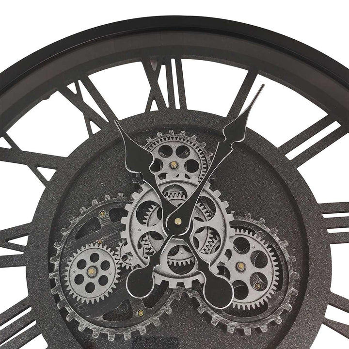 Black Gears 58cm Wall Clock #NJ Home Interiors#