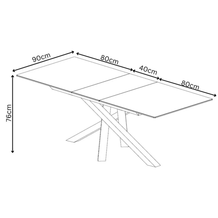 Brendan 160 - 200cm Light Grey Gloss Ceramic Auto - Rise Extending Dining Table #NJ Home Interiors#