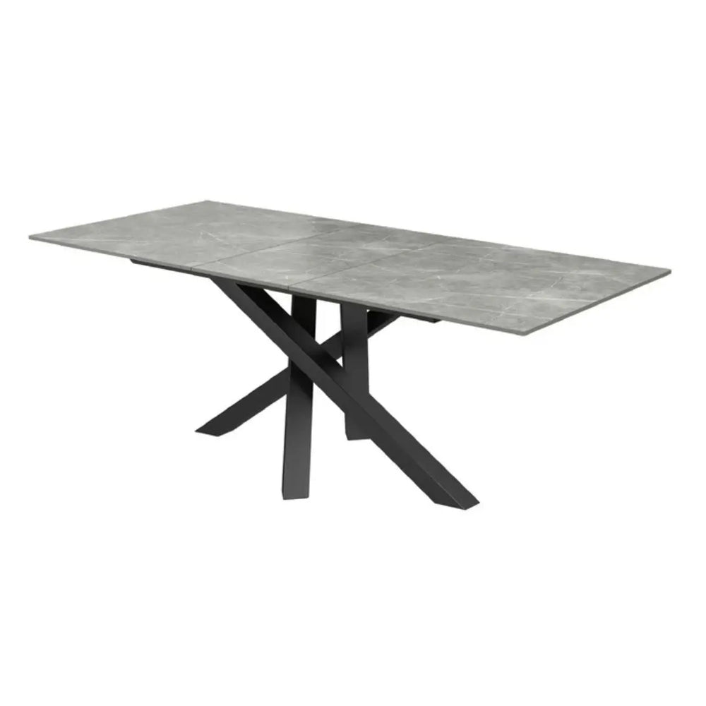 Brendan 160 - 200cm Matte Grey Ceramic Auto - Rise Extending Dining Table #NJ Home Interiors#