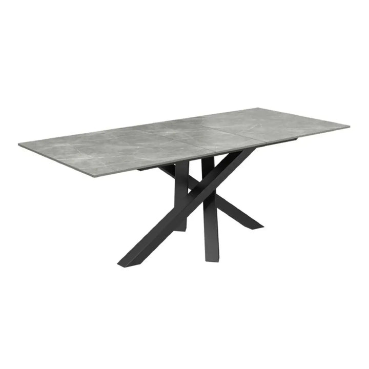 Brendan 160 - 200cm Matte Grey Ceramic Auto - Rise Extending Dining Table #NJ Home Interiors#
