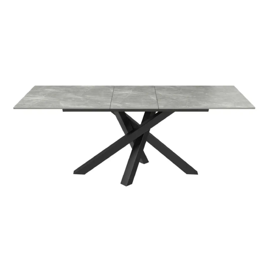 Brendan 160 - 200cm Matte Grey Ceramic Auto - Rise Extending Dining Table #NJ Home Interiors#