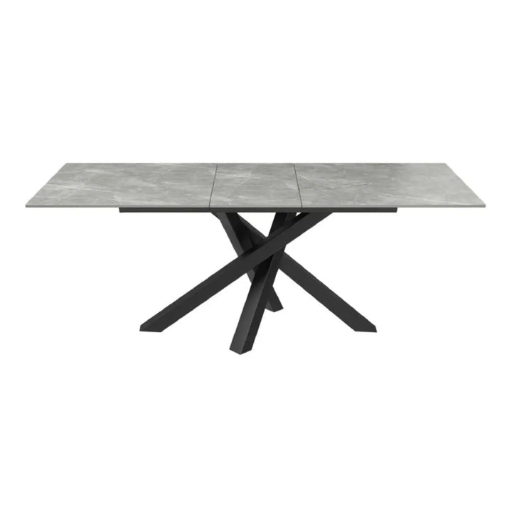 Brendan 160 - 200cm Matte Grey Ceramic Auto - Rise Extending Dining Table #NJ Home Interiors#