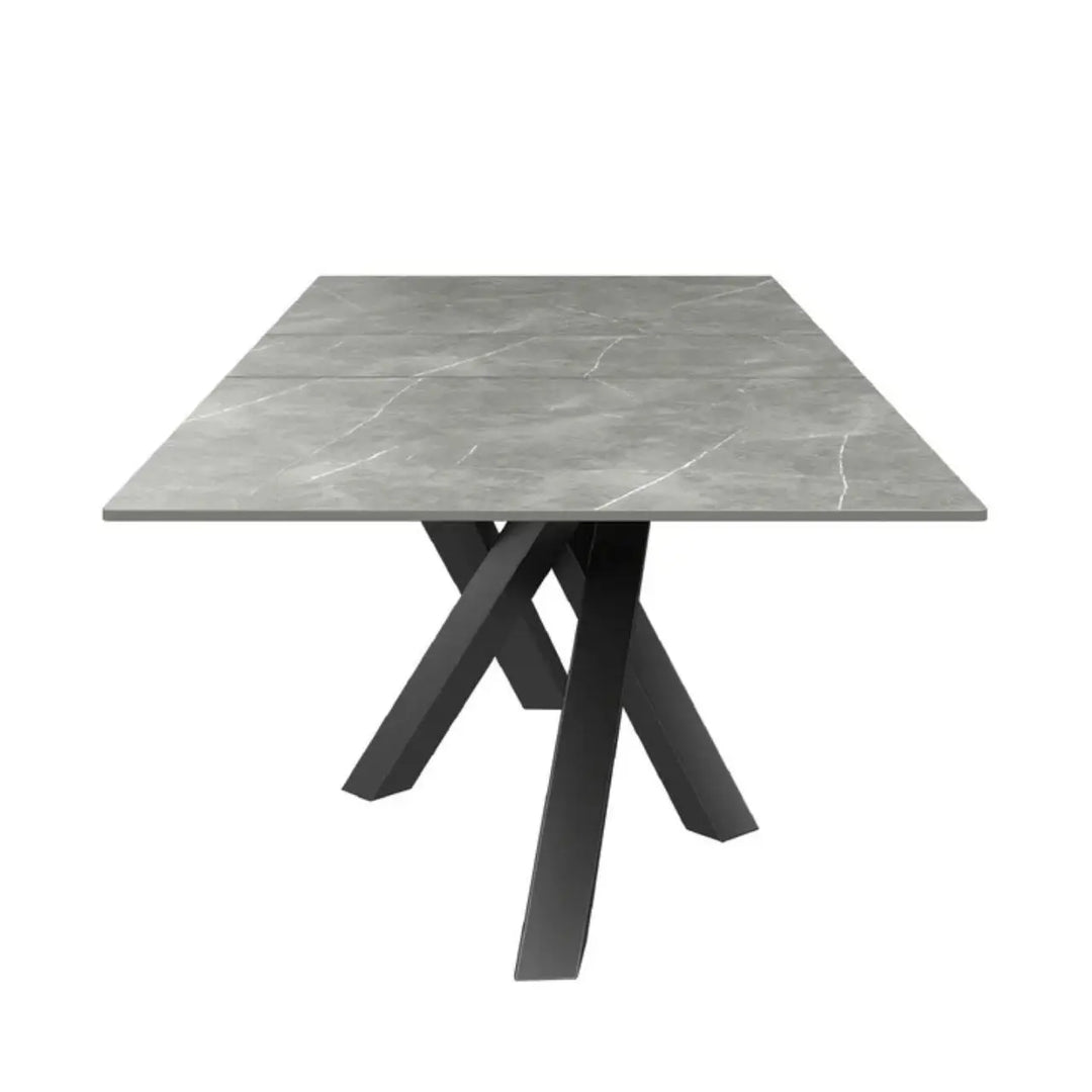 Brendan 160 - 200cm Matte Grey Ceramic Auto - Rise Extending Dining Table #NJ Home Interiors#