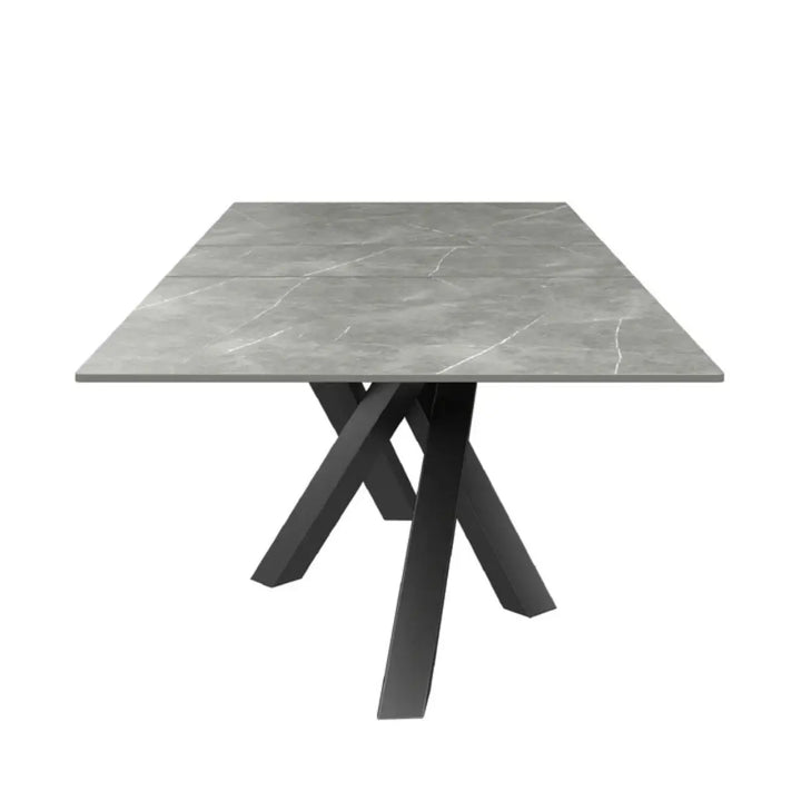 Brendan 160 - 200cm Matte Grey Ceramic Auto - Rise Extending Dining Table #NJ Home Interiors#