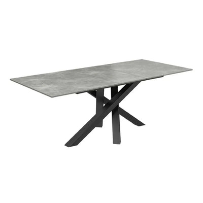 Brendan 160 - 240cm Matte Grey Ceramic Pull - Out Extending Dining Table #NJ Home Interiors#