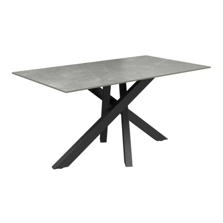 Brendan 160cm Matte Grey Ceramic Fixed Dining Table #NJ Home Interiors#