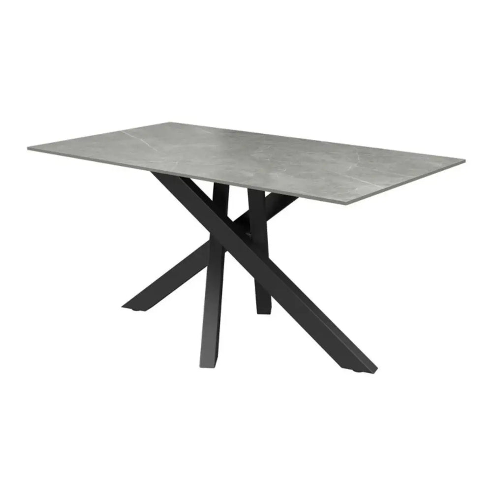 Brendan 160cm Matte Grey Ceramic Fixed Dining Table #NJ Home Interiors#