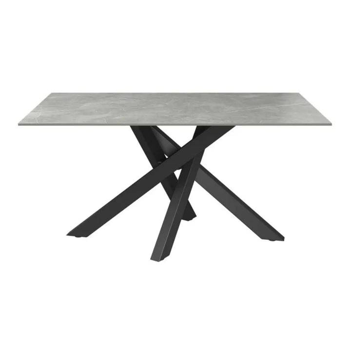 Brendan 160cm Matte Grey Ceramic Fixed Dining Table #NJ Home Interiors#