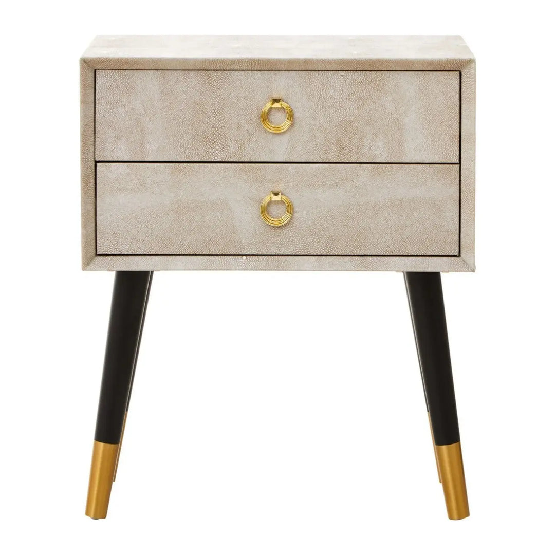 Cadiz 2 Drawer Bedside Table - NJ Home Interiors