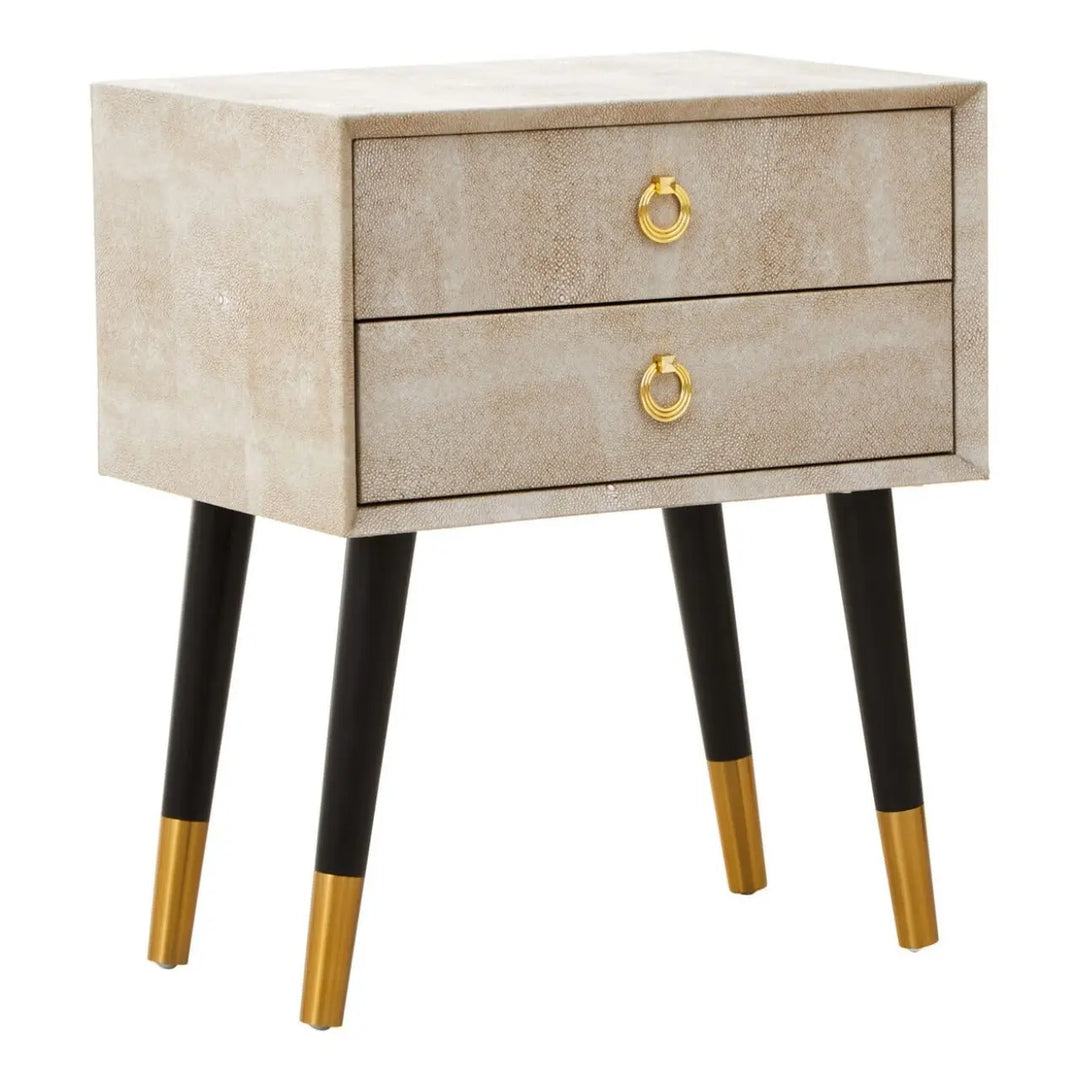 Cadiz 2 Drawer Bedside Table - NJ Home Interiors