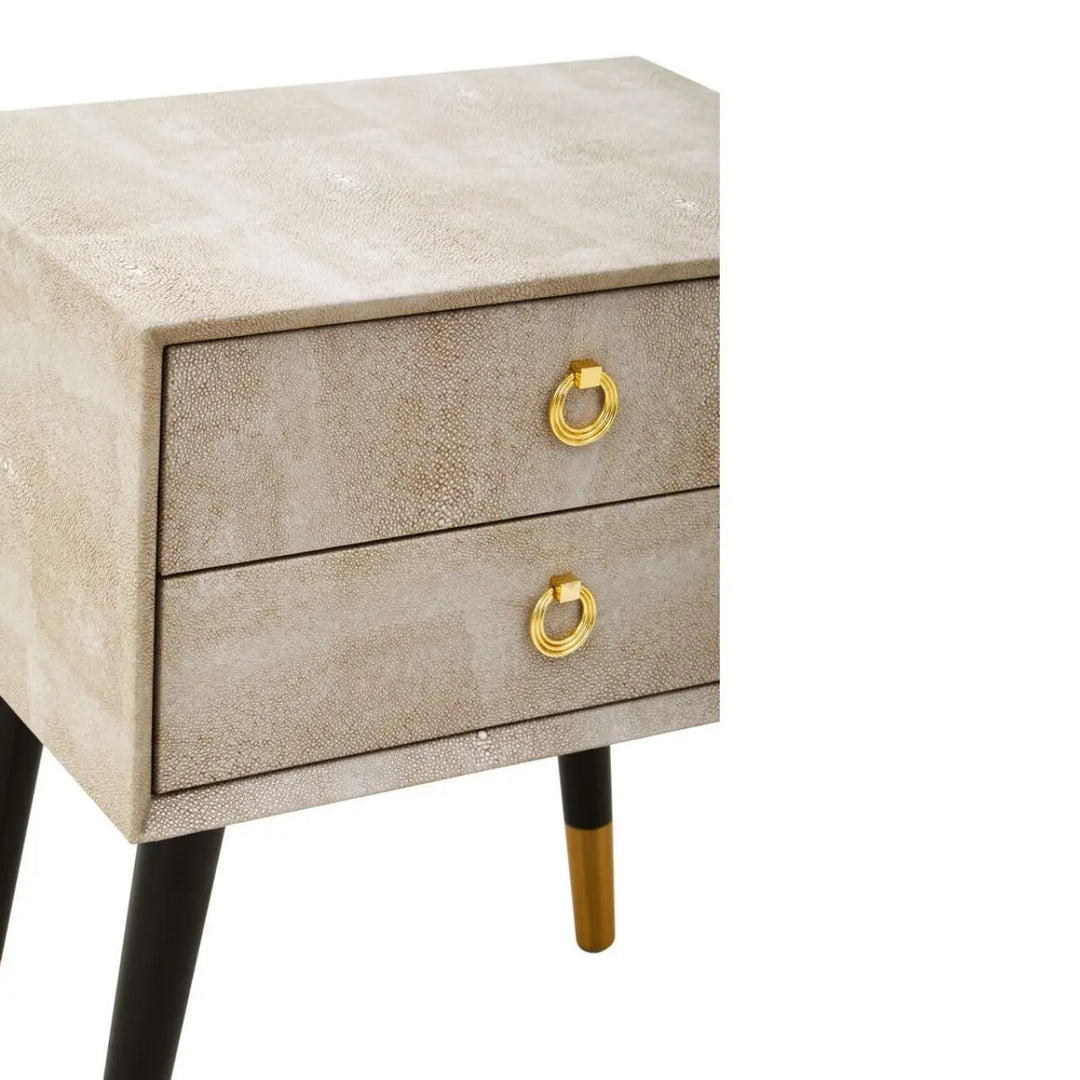 Cadiz 2 Drawer Bedside Table - NJ Home Interiors