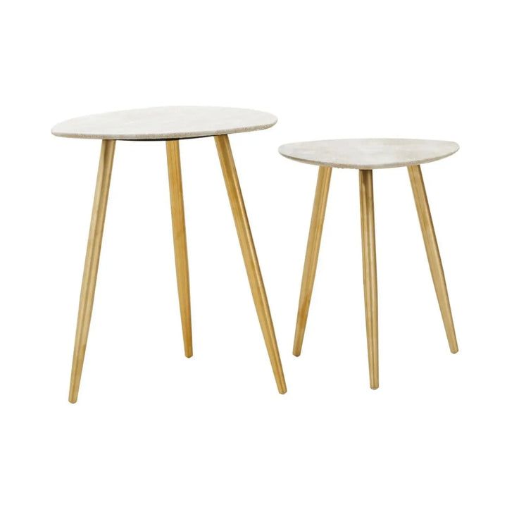 Cadiz Set Of Two Shagreen Tables - NJ Home Interiors