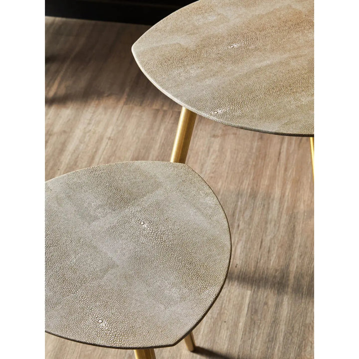 Cadiz Set Of Two Shagreen Tables - NJ Home Interiors