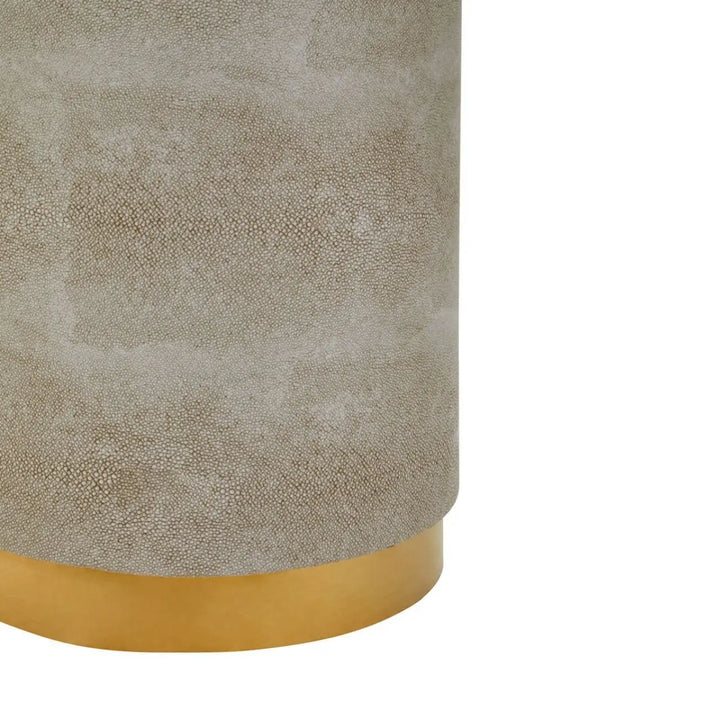 Cadiz Shagreen Round Stool - NJ Home Interiors