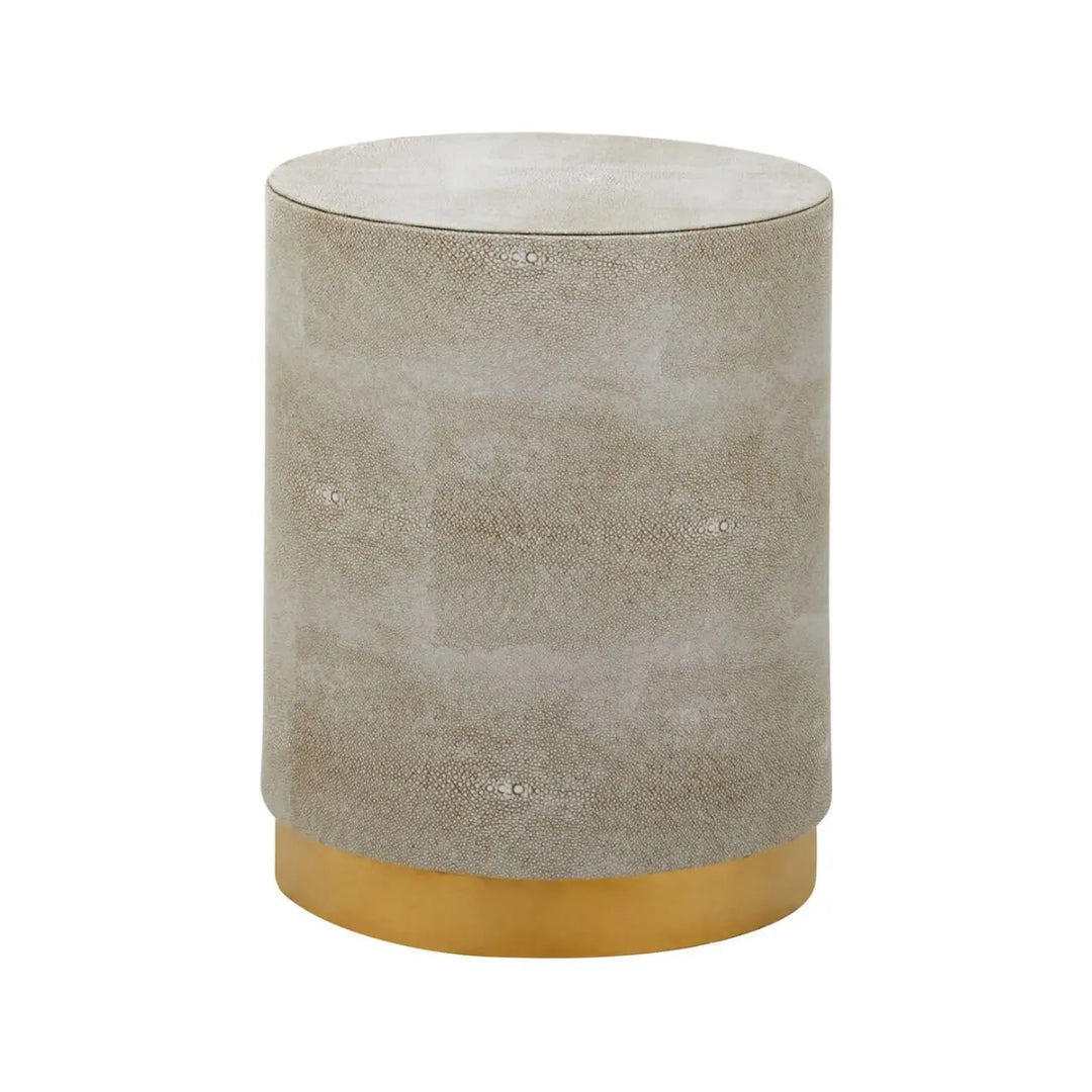Cadiz Shagreen Round Stool - NJ Home Interiors