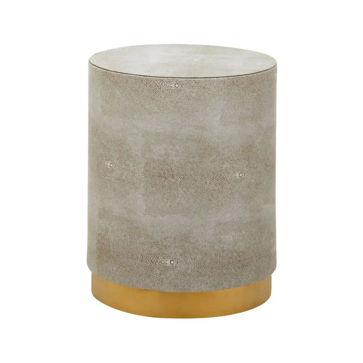 Cadiz Shagreen Round Stool - NJ Home Interiors