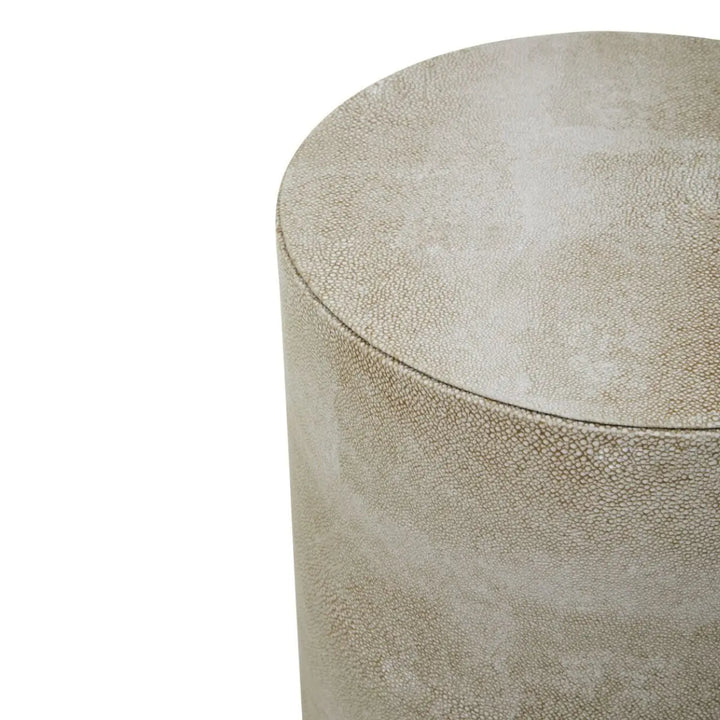Cadiz Shagreen Round Stool - NJ Home Interiors